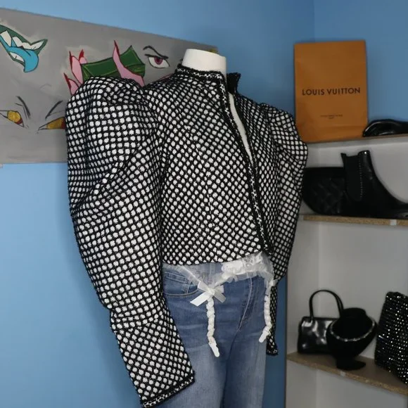 Peplum Shoulder Overcoat | Twotwinstyle - Picture 5 of 10